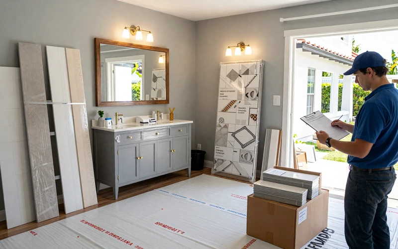 Material ordering and project scheduling preparation