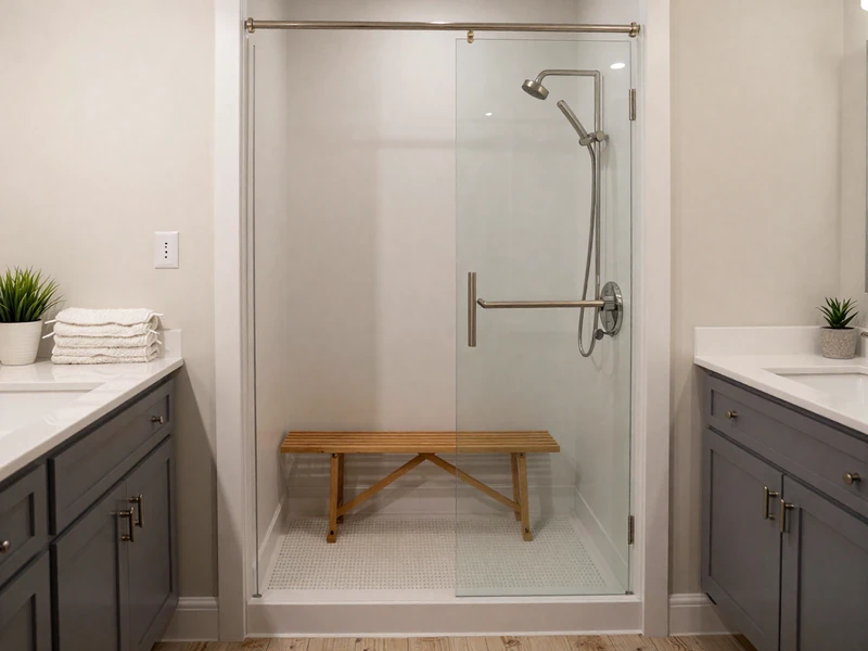 Accessible bathroom design in Village with aging-in-place features